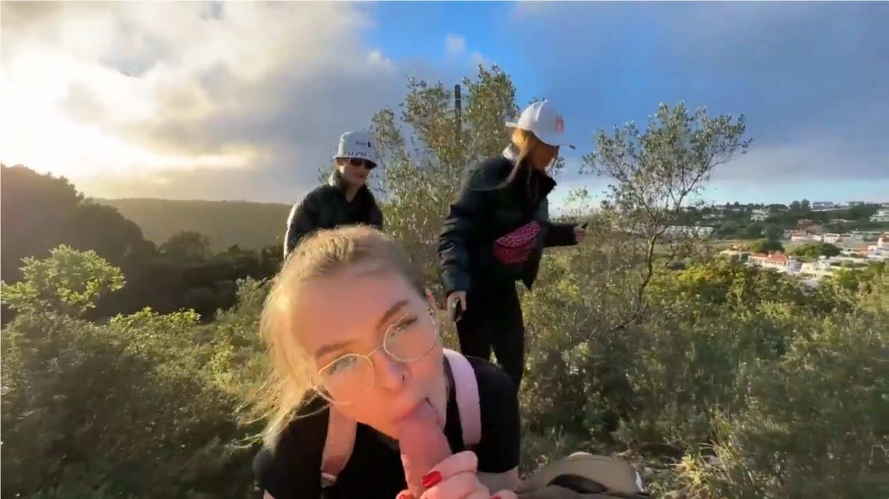 blowjob blonde cum shot