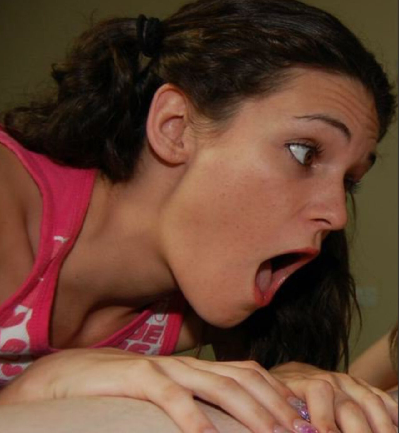 brunette hot slim