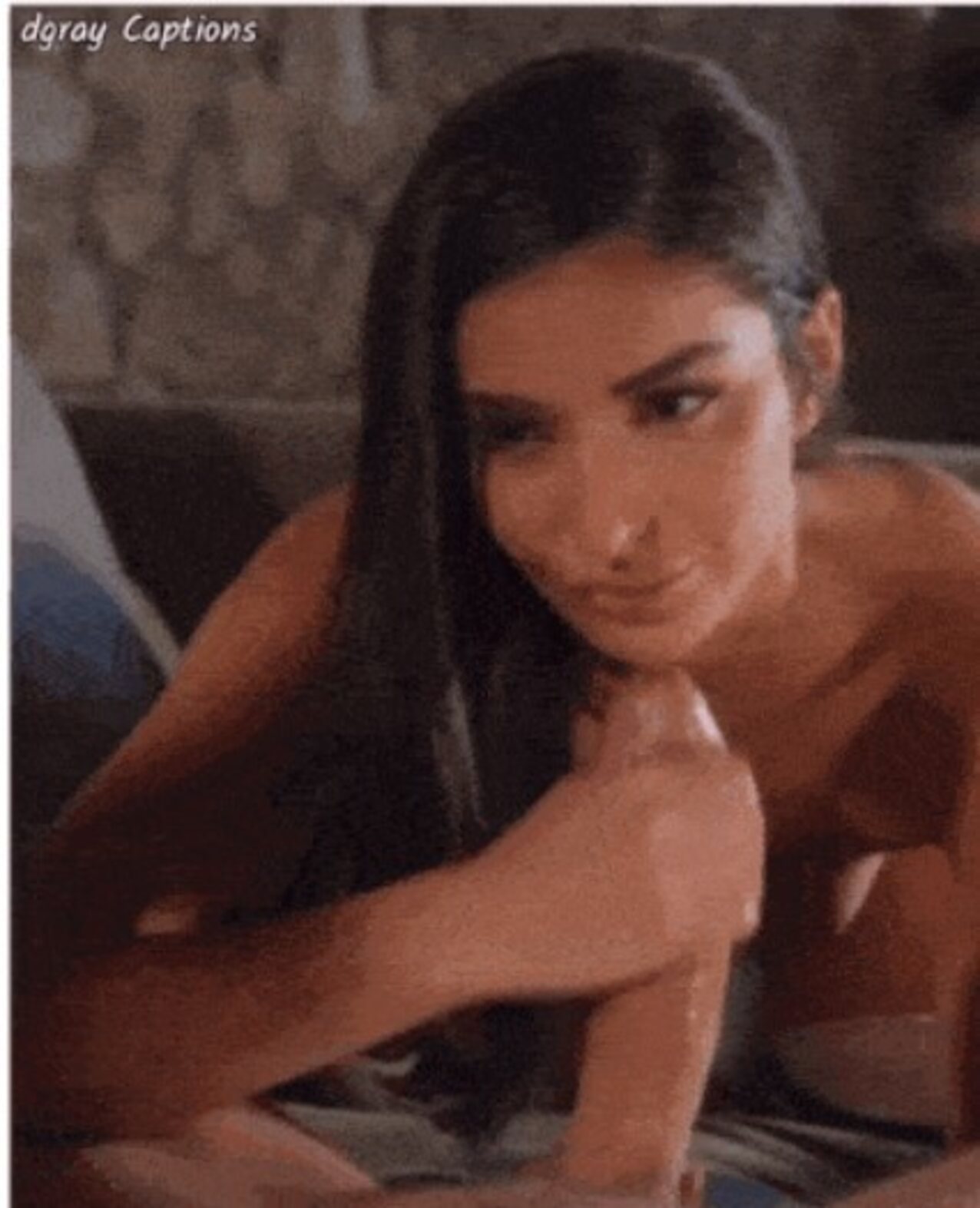 skinny brunette handjob