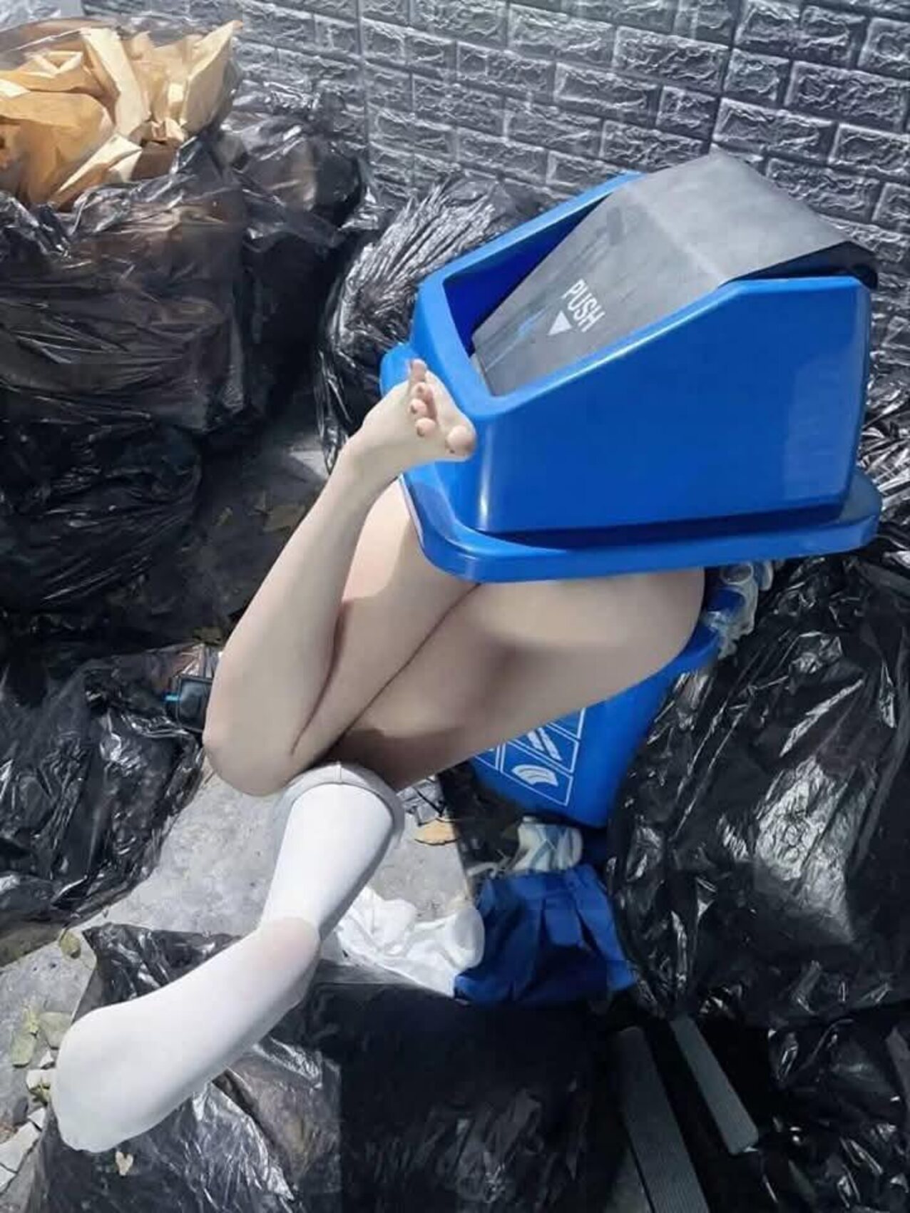 big ass stockings trash