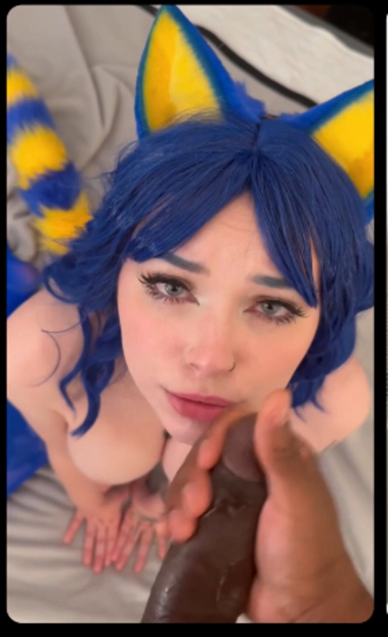 bbc blue hair pawg