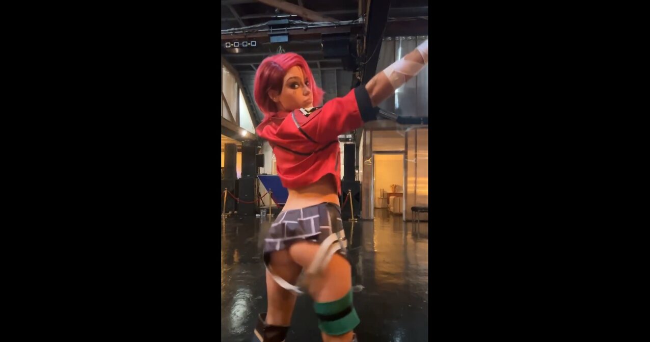pink cosplay white