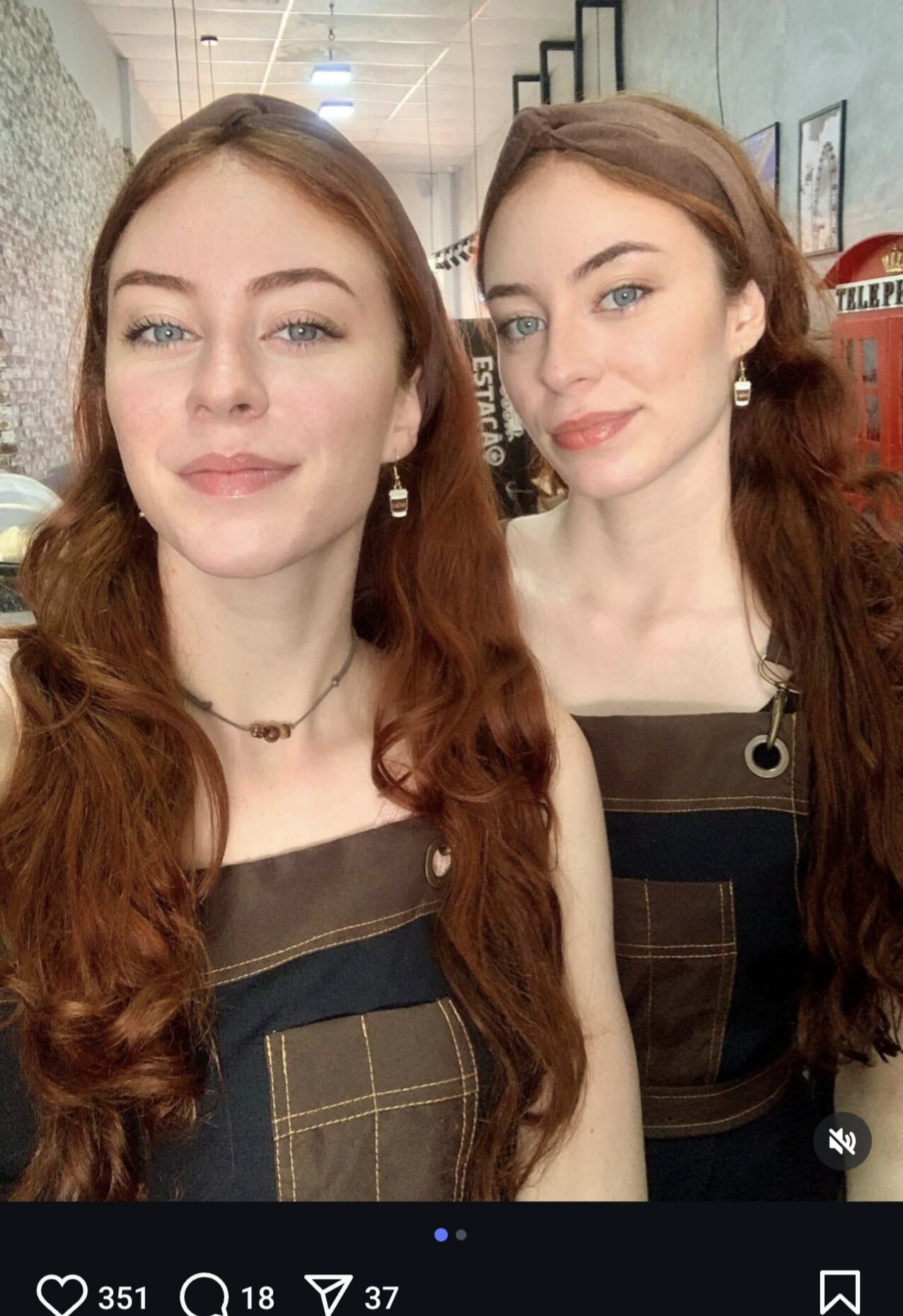 twins sisters redheads