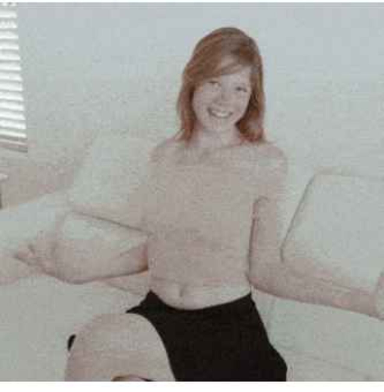 redhead sexy sofa