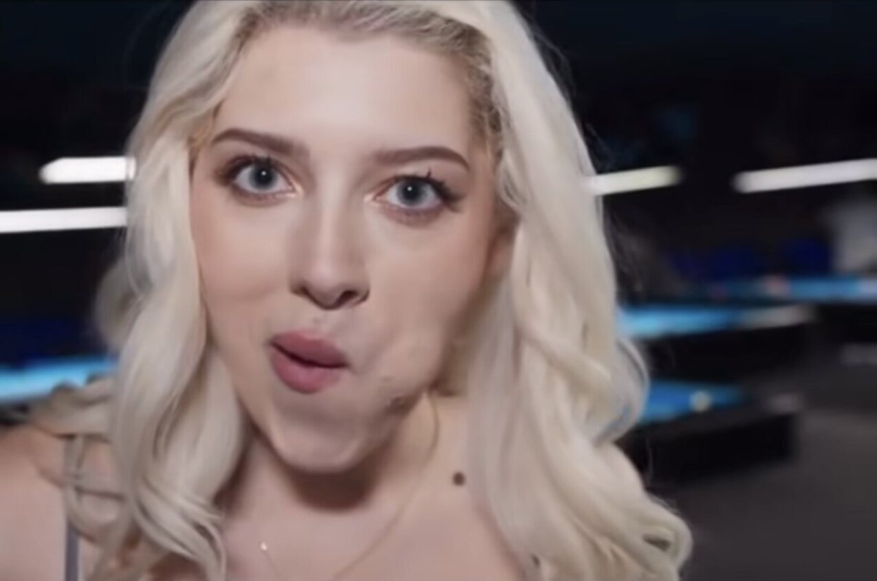 pool table blonde blowjob