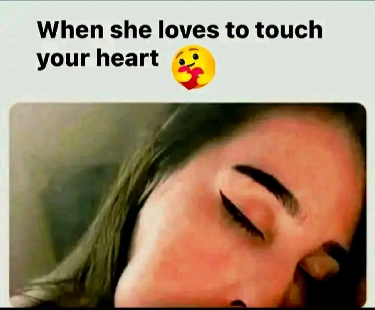 pov meme brunette