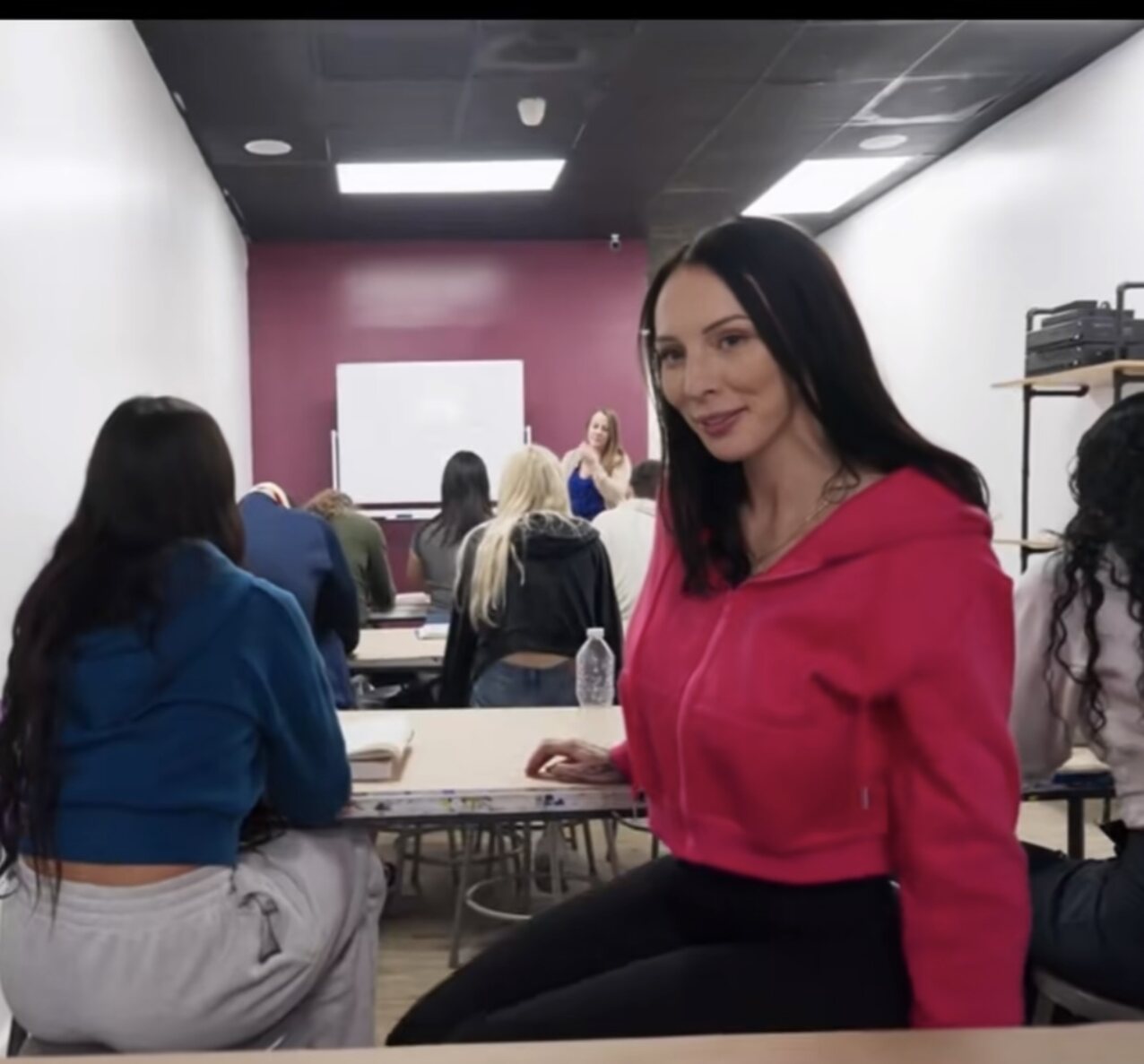 black hair petite slim