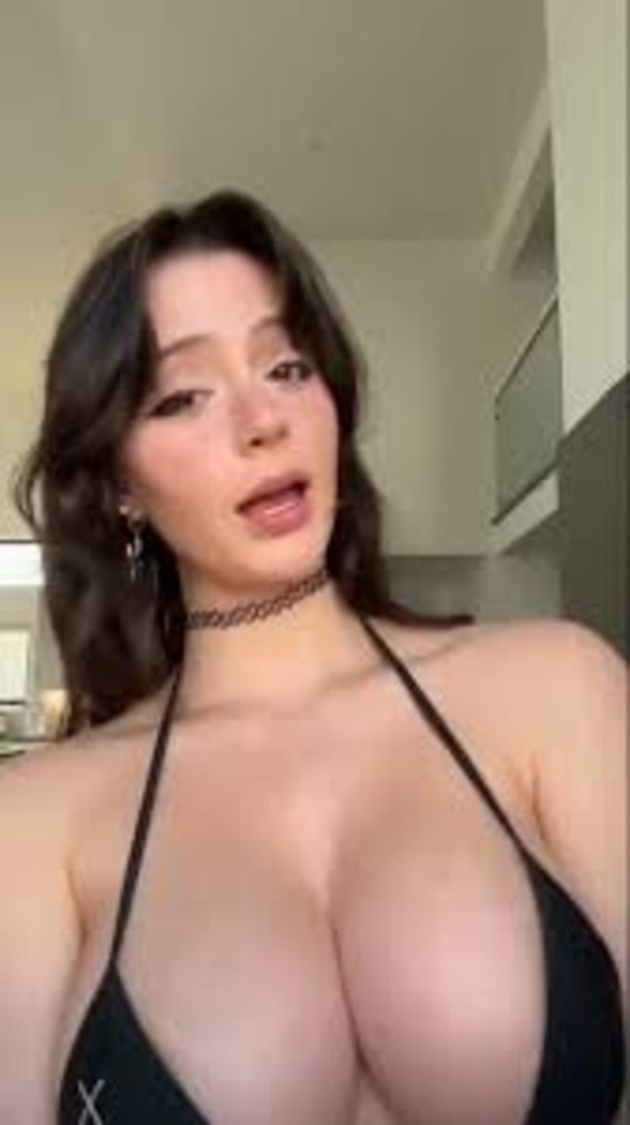 perfect tits black hair cute