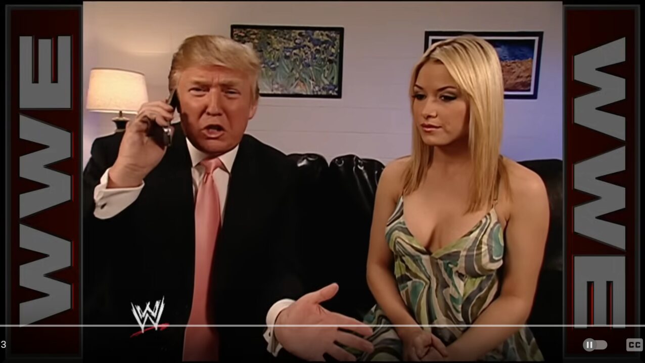 blonde wwe trump