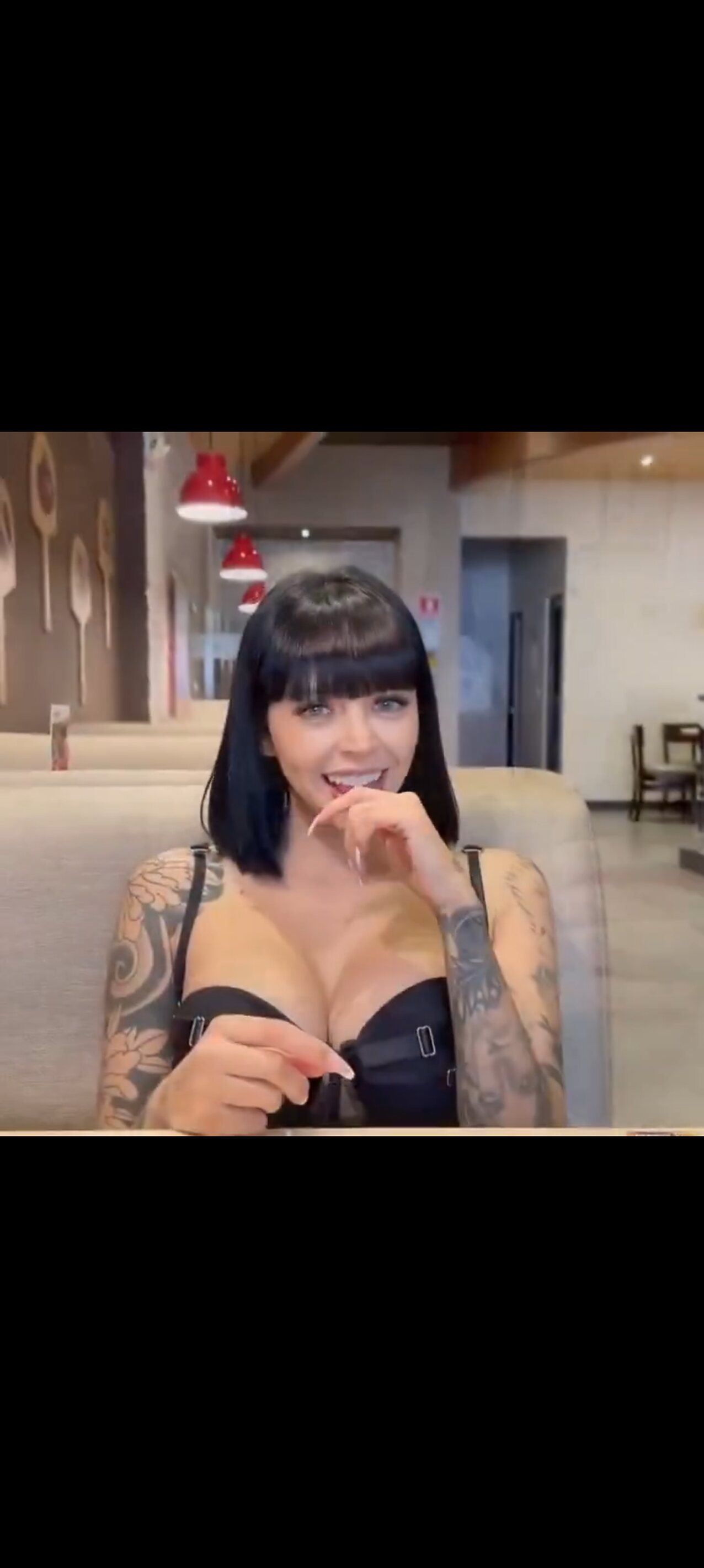 black hair tattoo tattooed