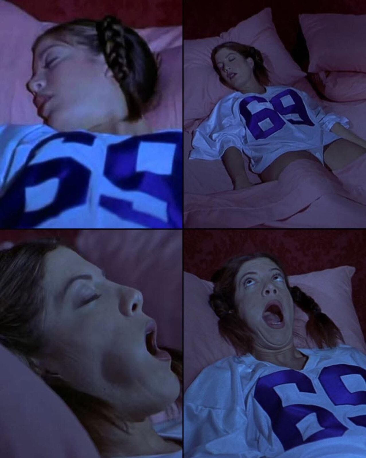 mainstream actress sleeping