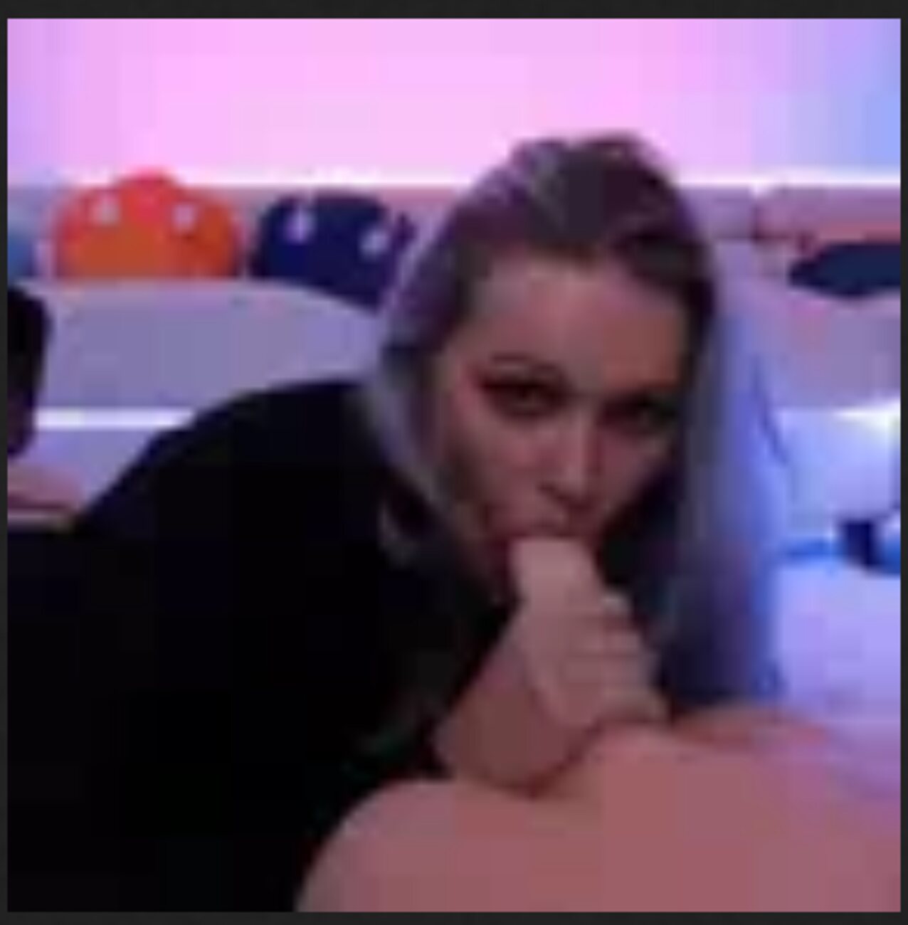 blonde dildo blowjob