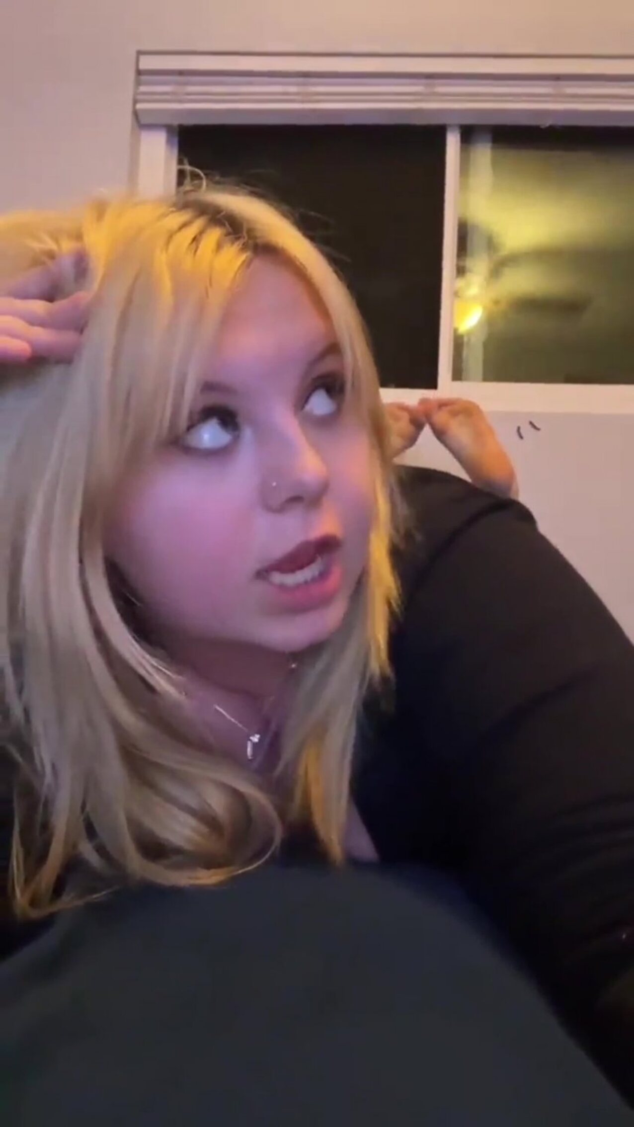 blonde teen tiktok