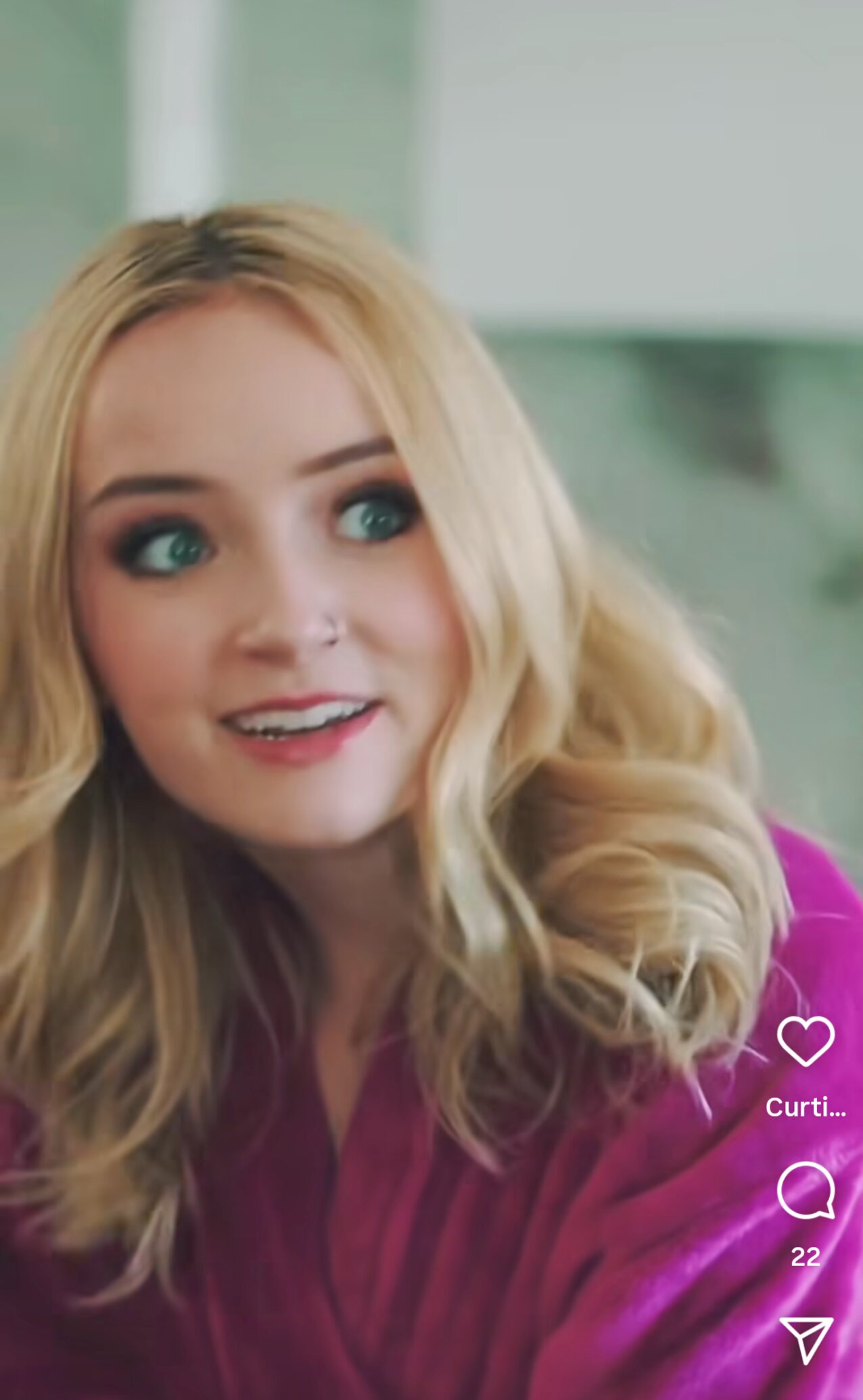 blonde teen green eyes