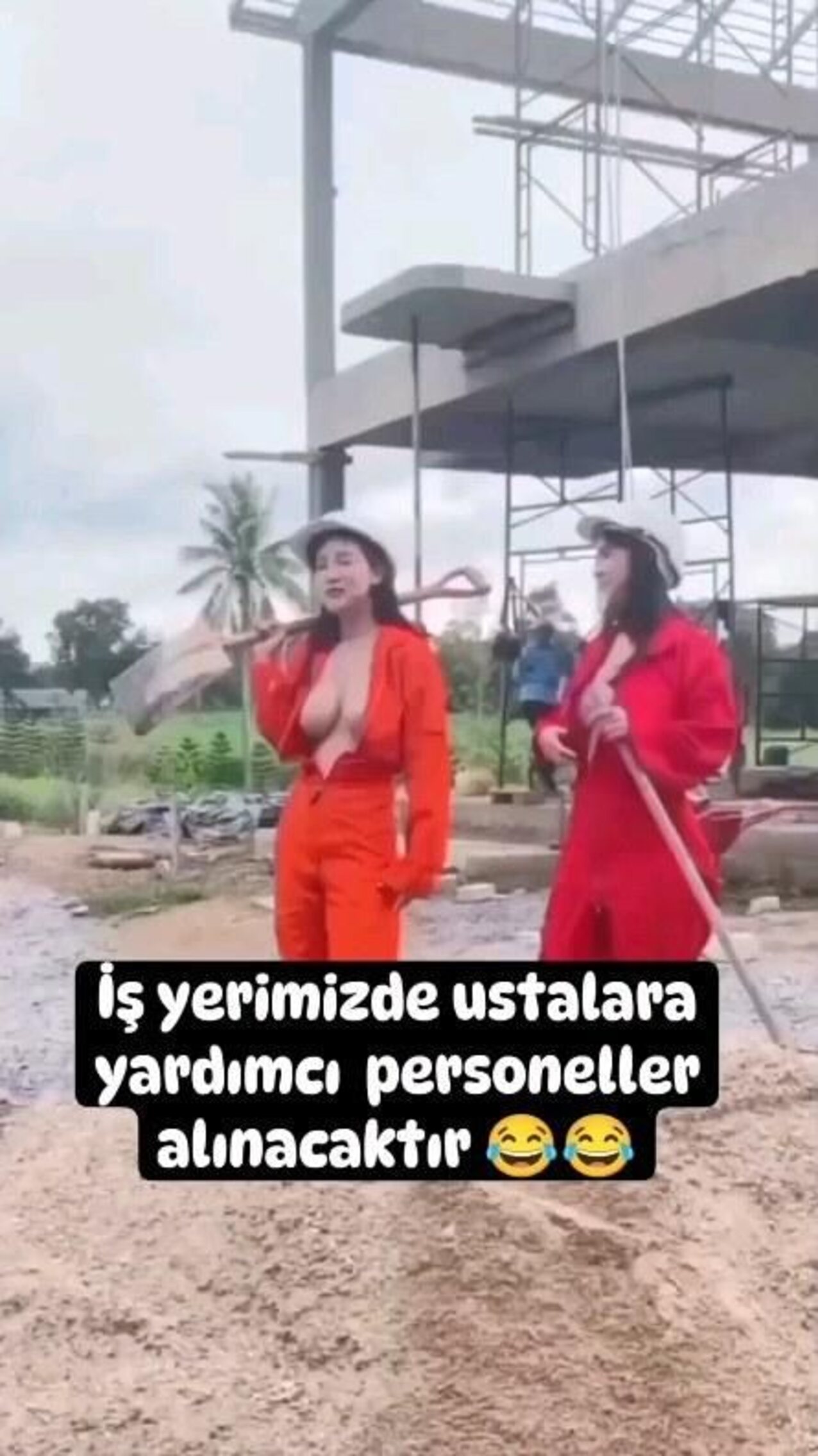 big tits construction jav