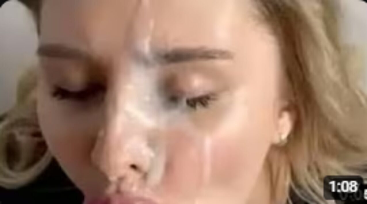 blonde facial cum