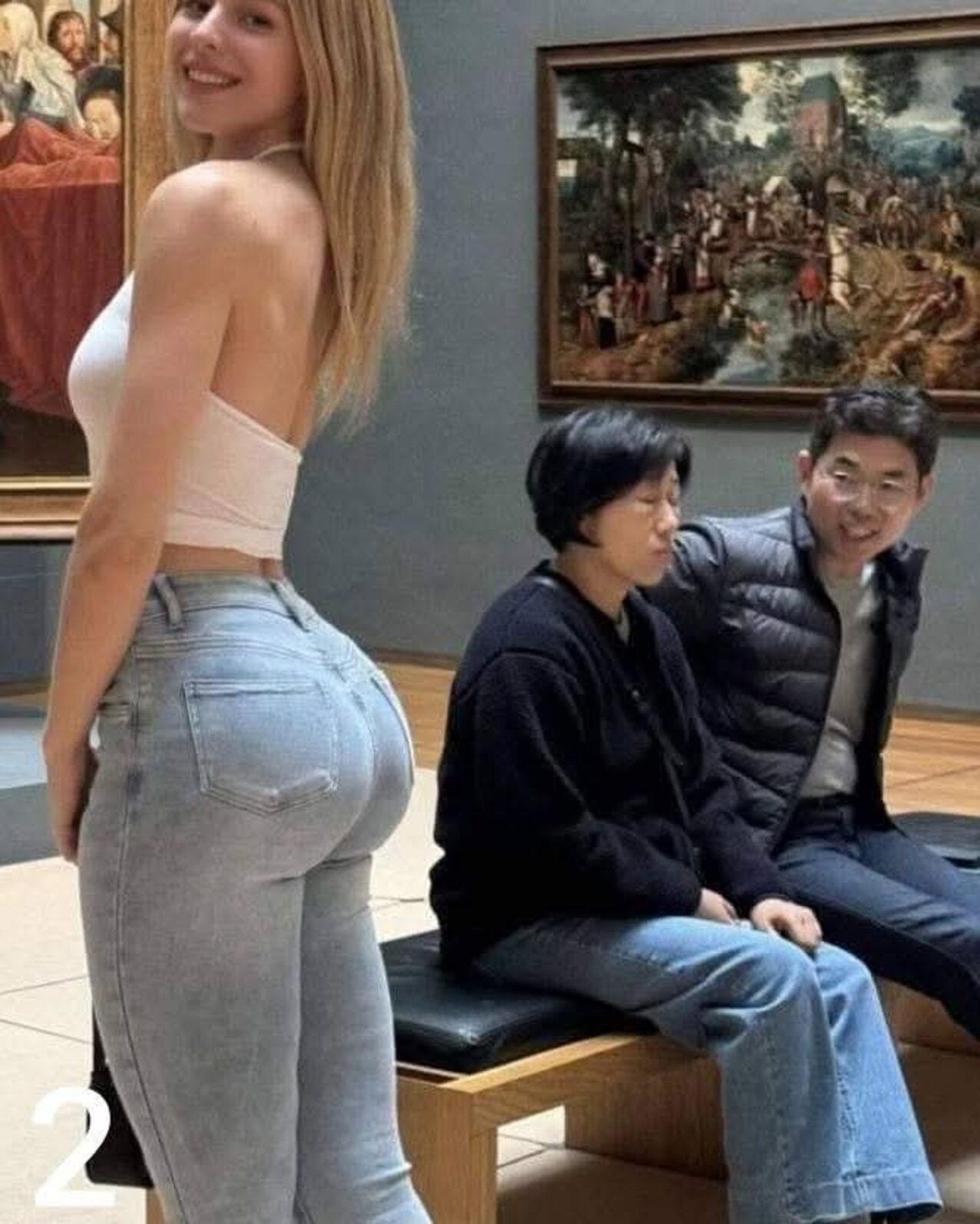 meme model blonde