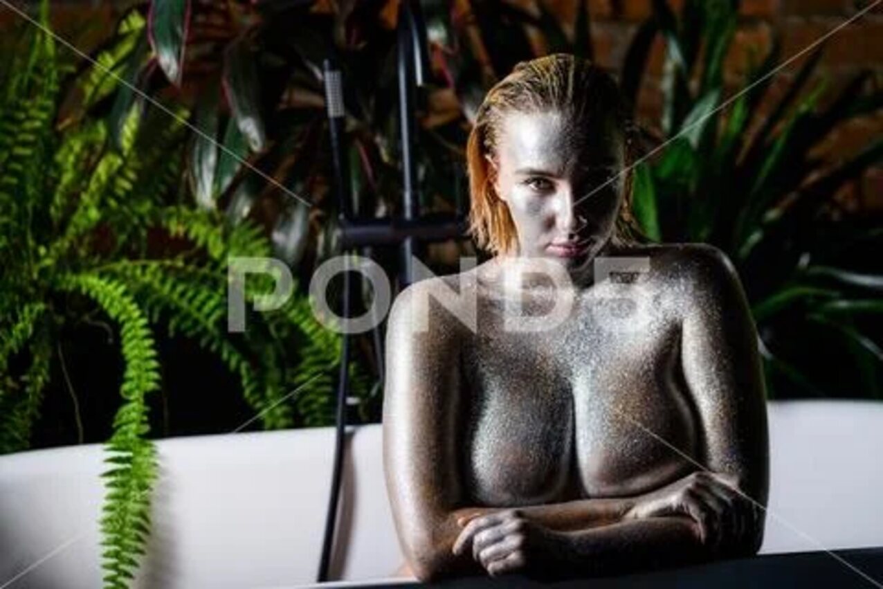 big tits body painting perfect body