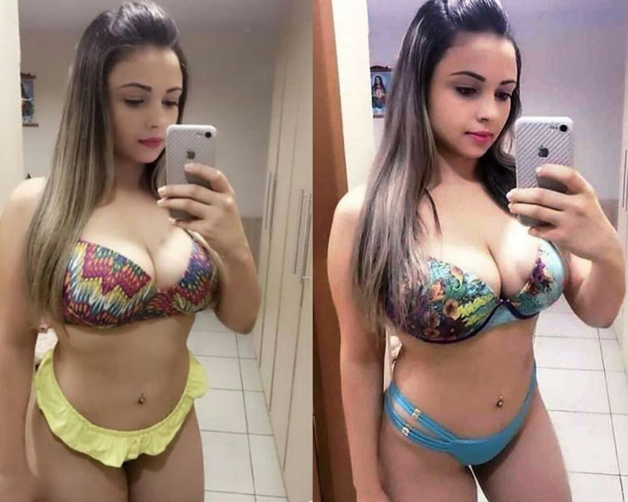 beauty tits selfie