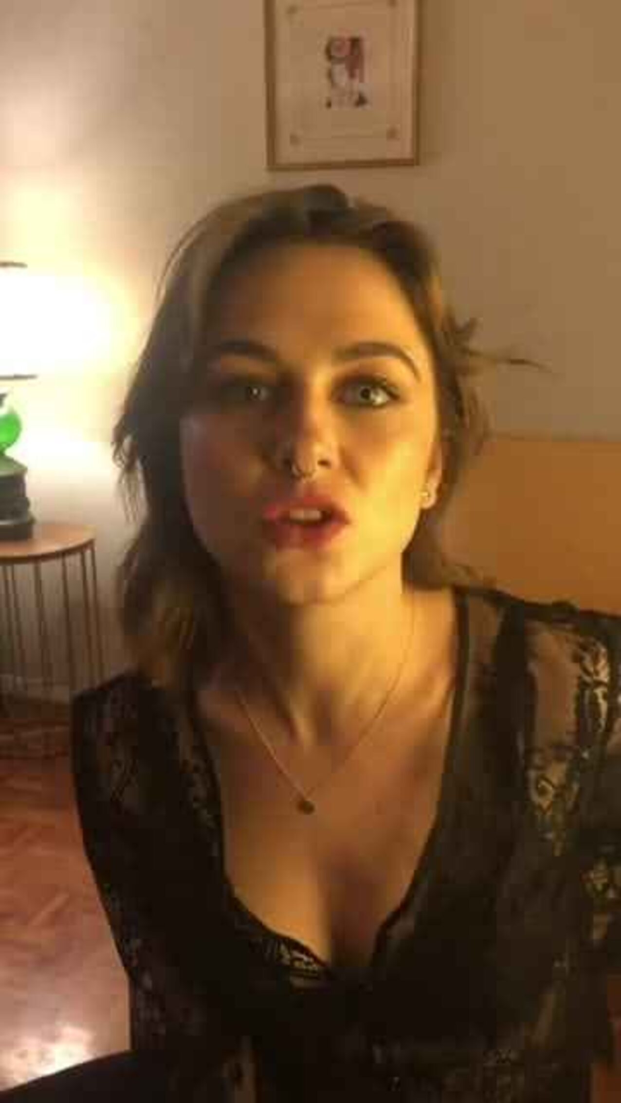 brunette femdom talking
