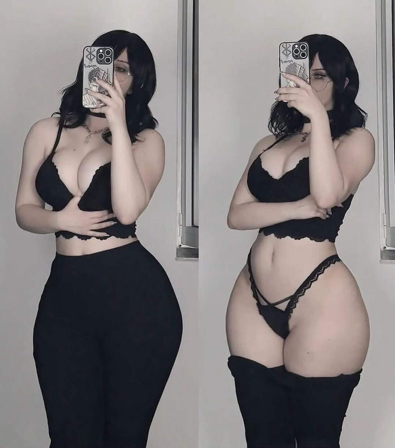 goth pale big ass