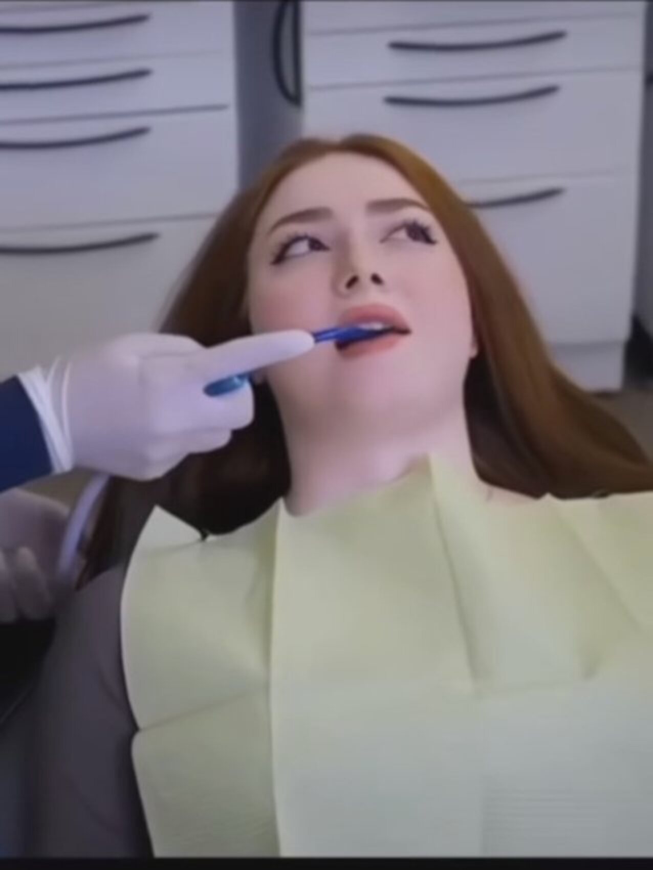 redhead dentist white