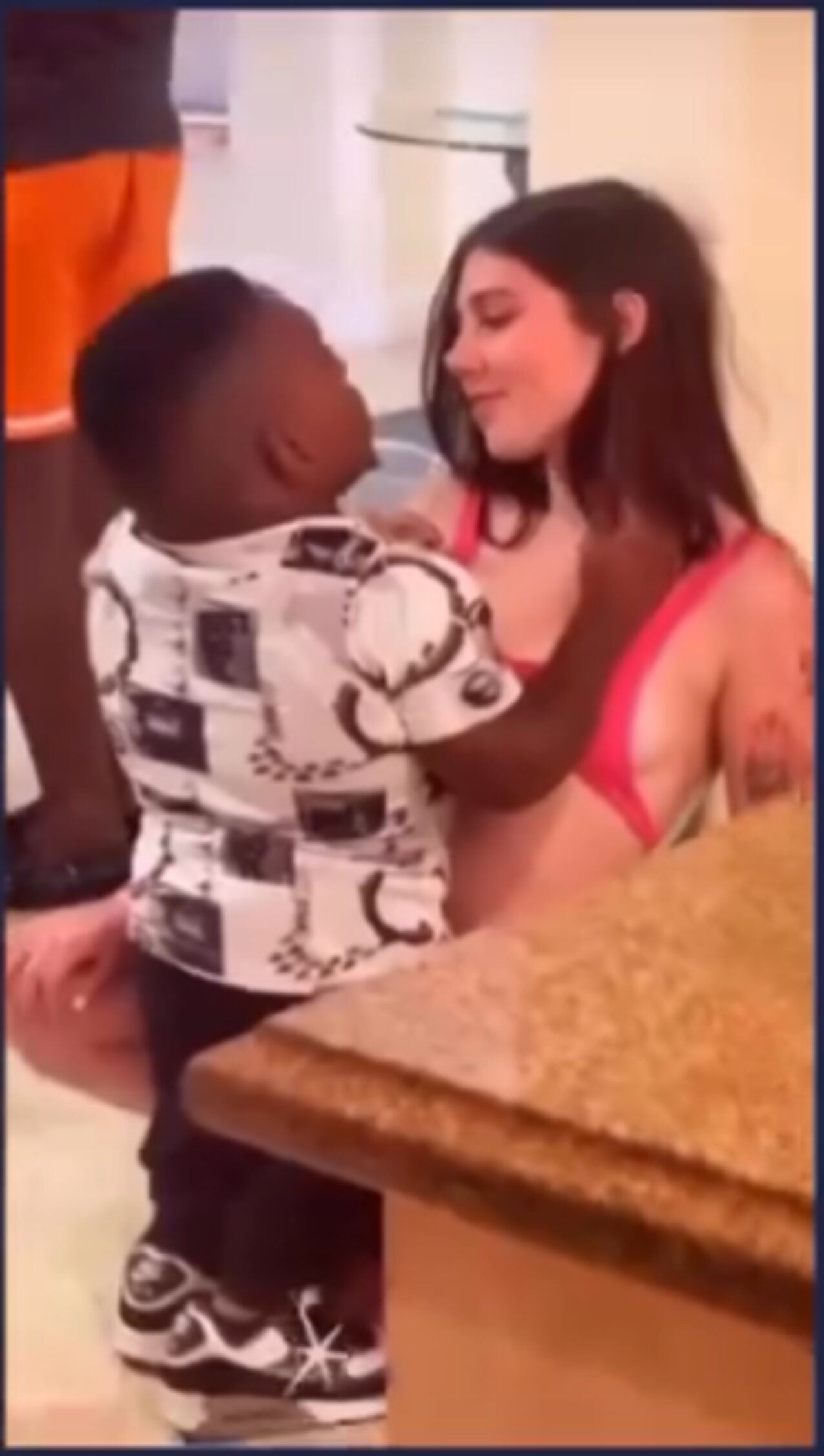 brunette small tits blowjob