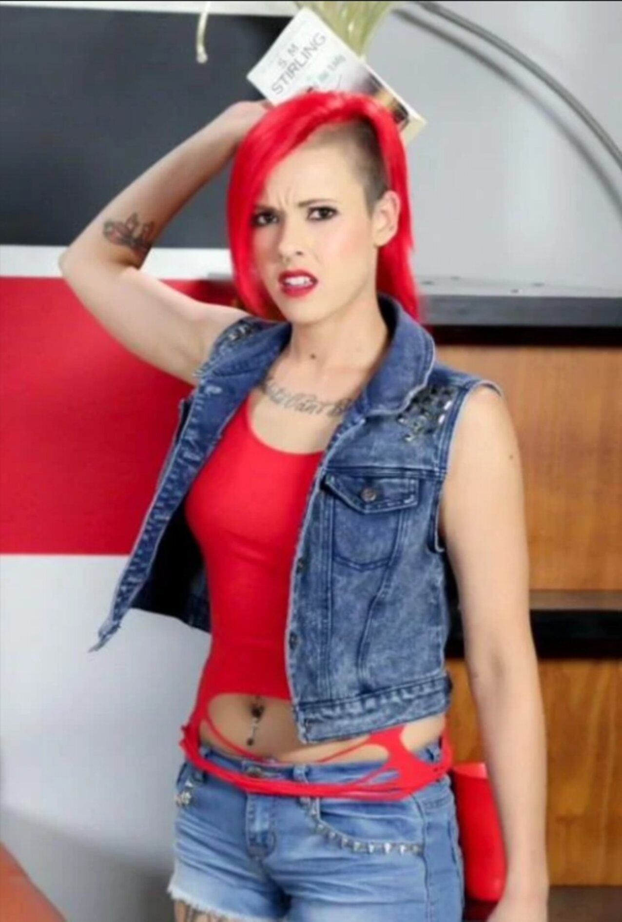 dyed hair red hair tattoos
