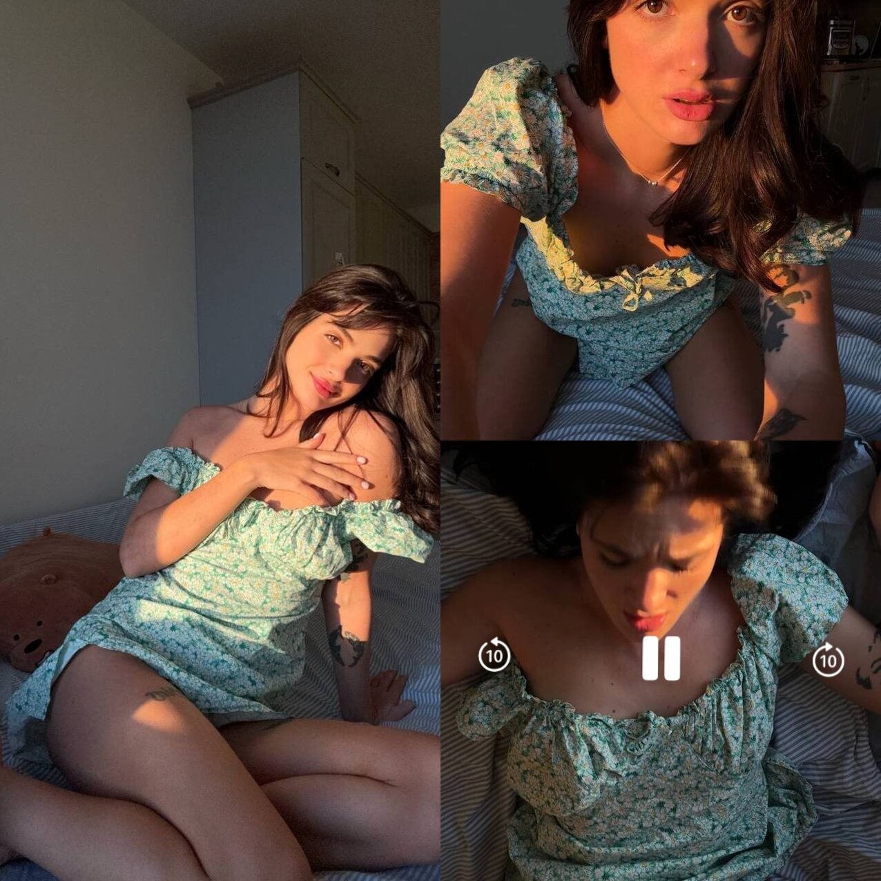 brunette dress amateur