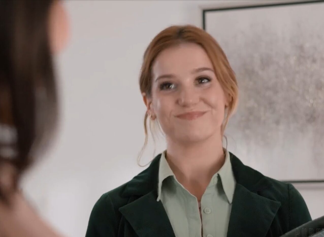 cute busty office