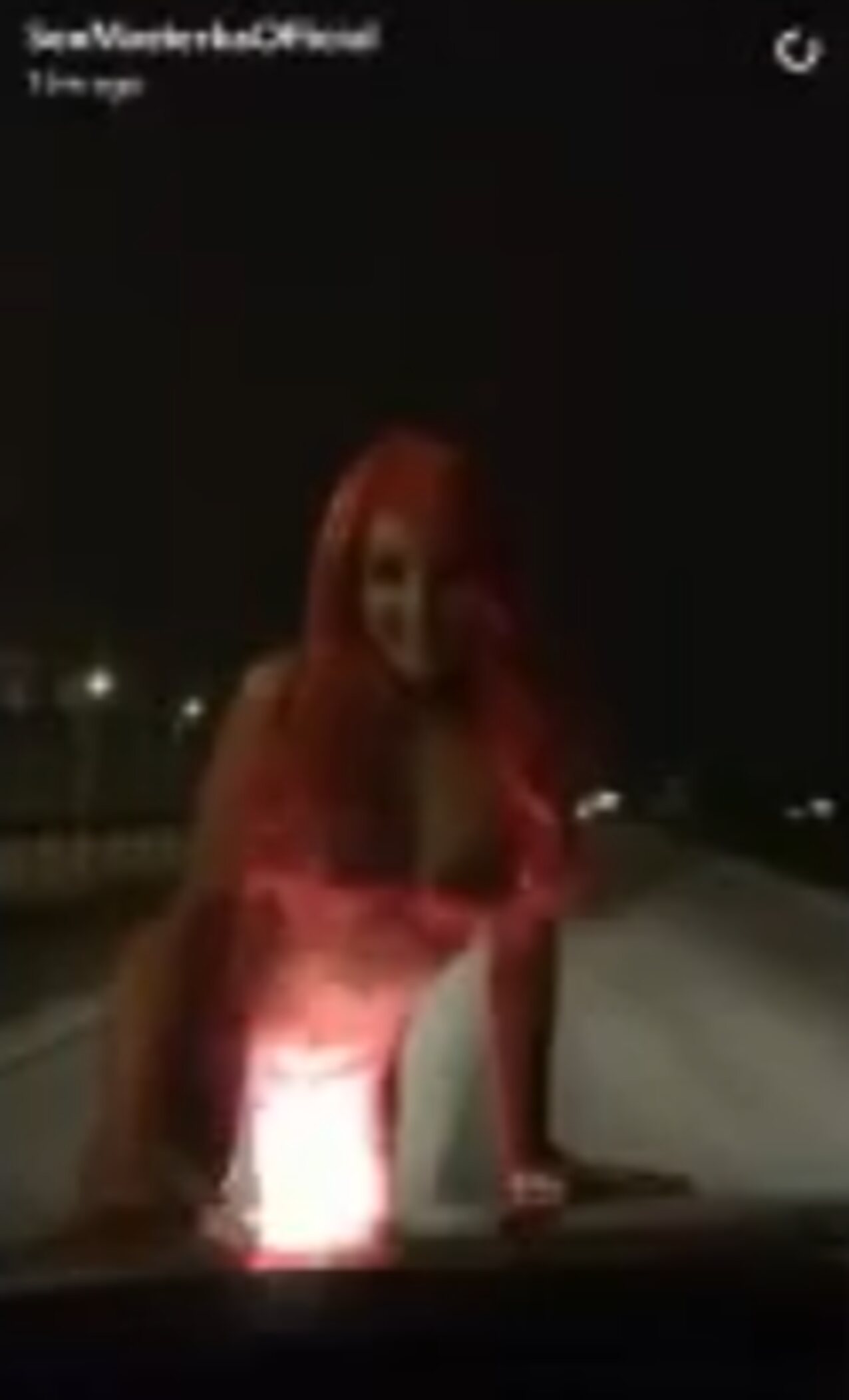 public red hair car