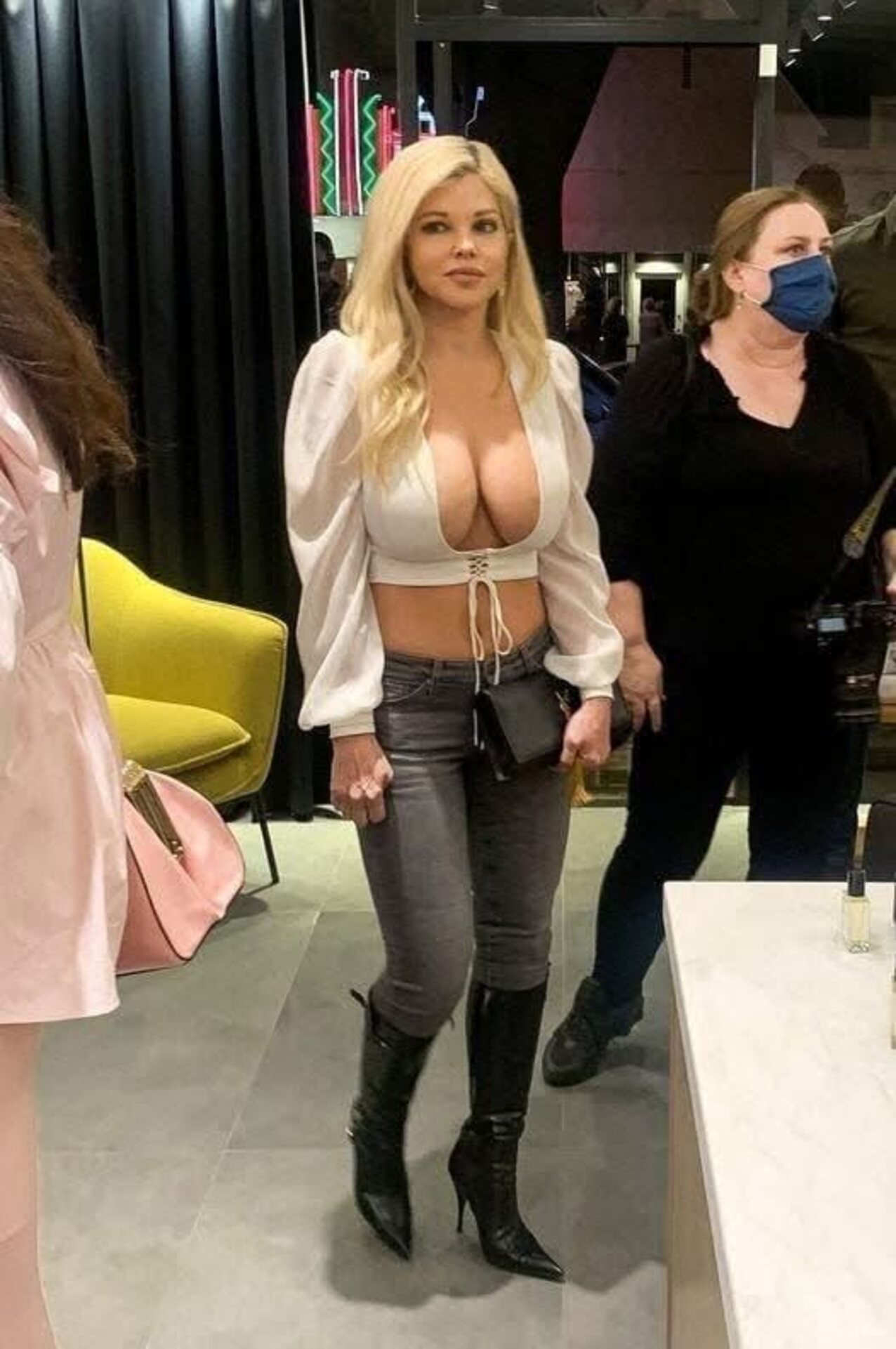 busty blonde milf