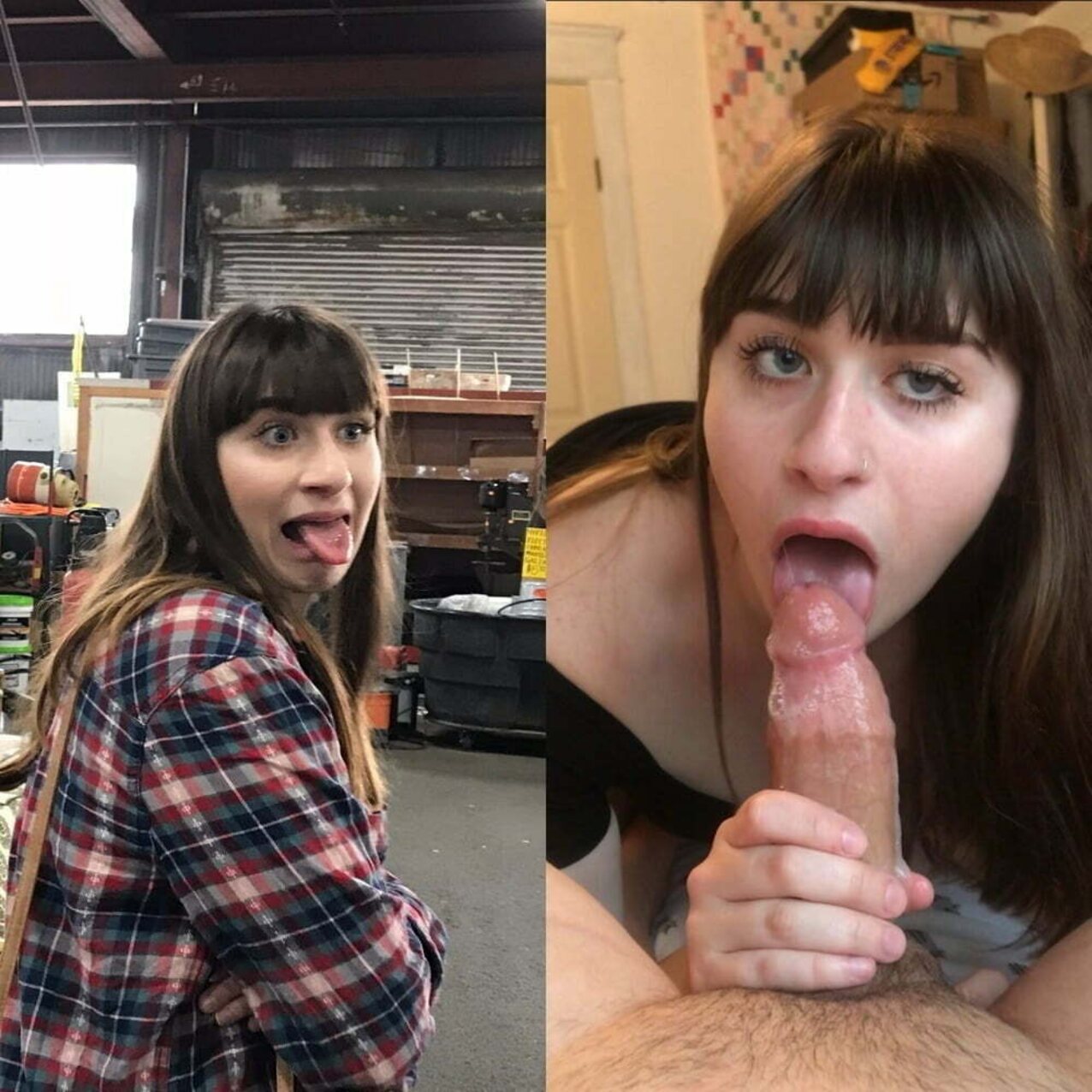 brunette blowjob amatuer