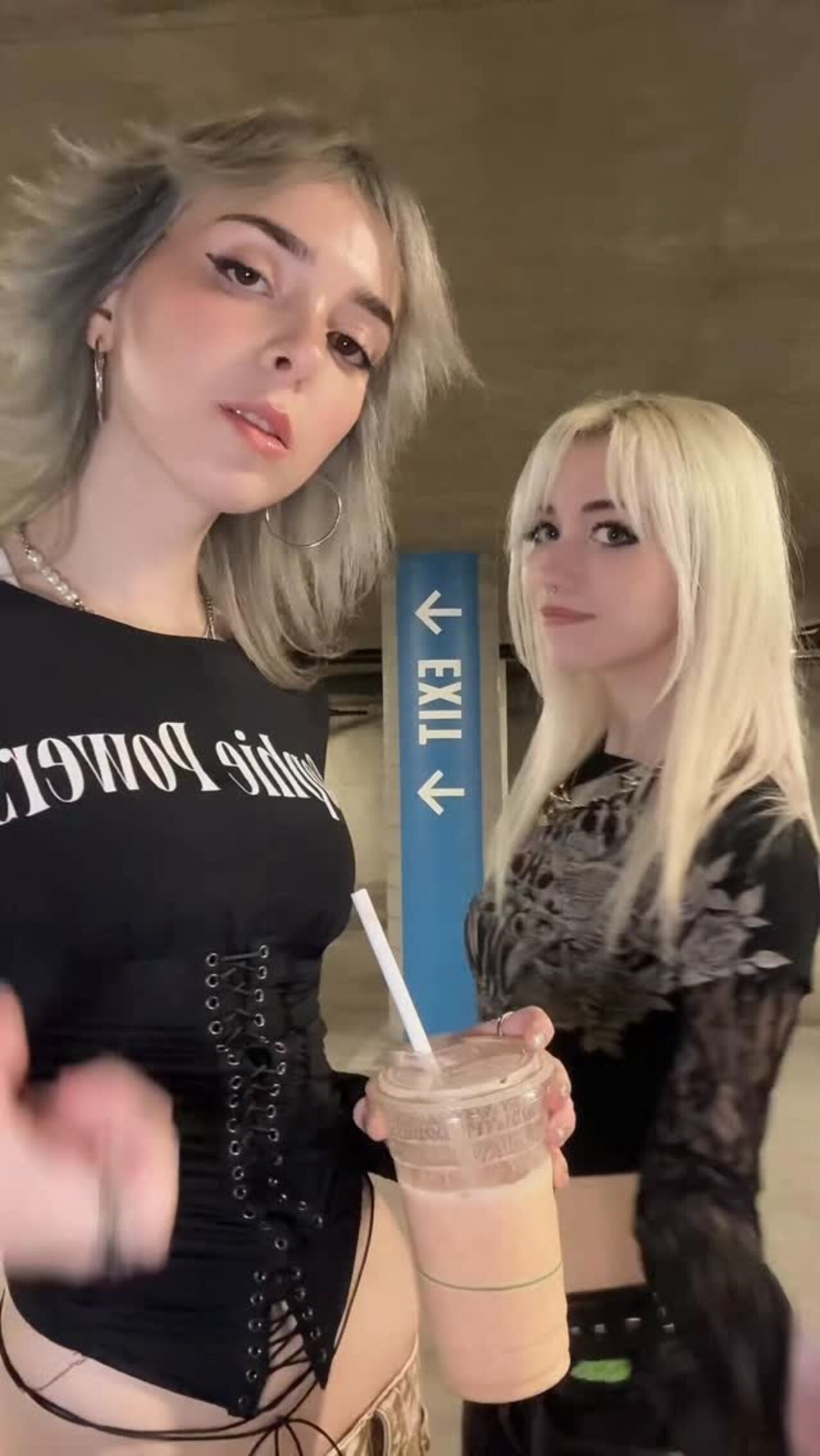 blonde two girls petite