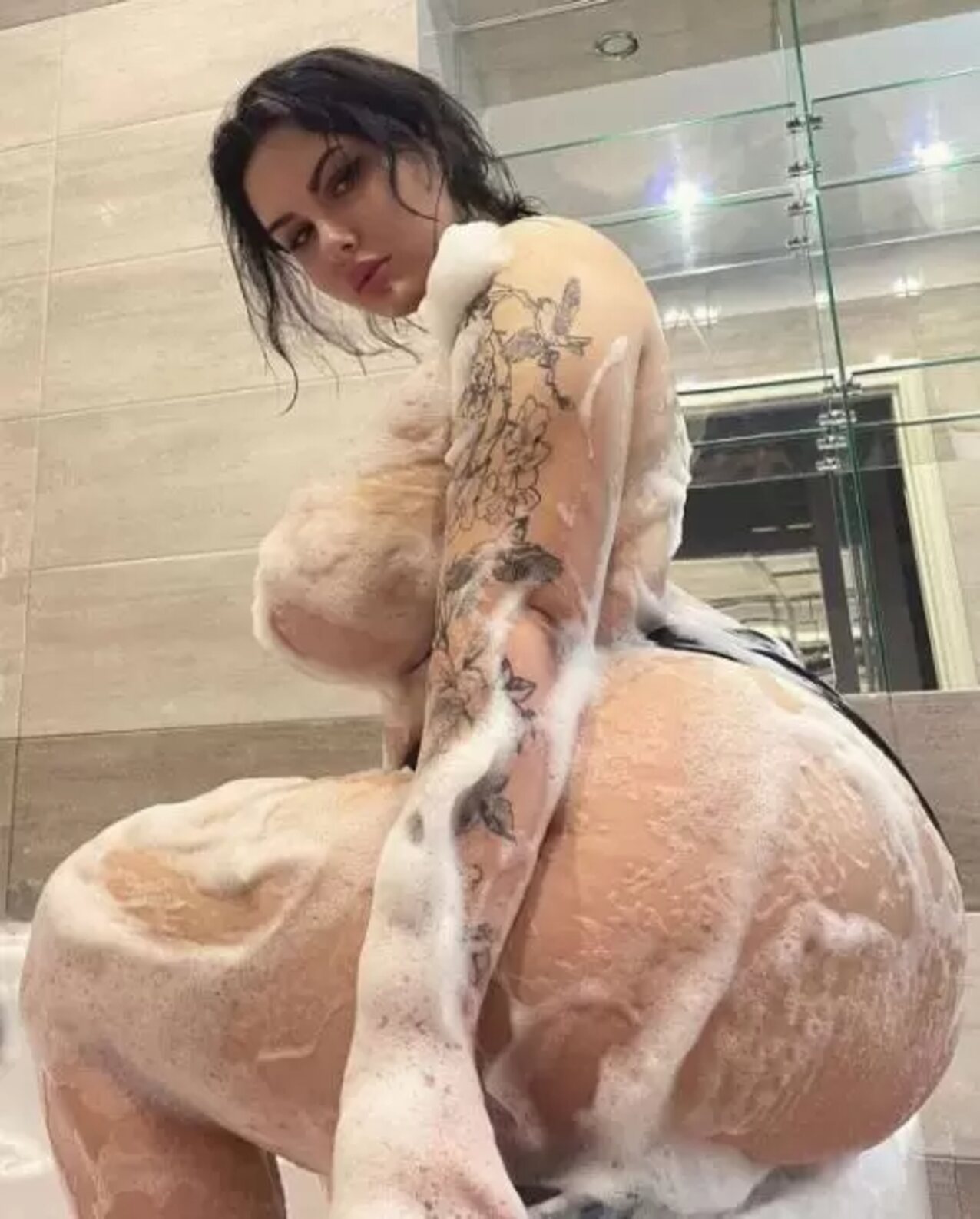 tattooed big ass shower