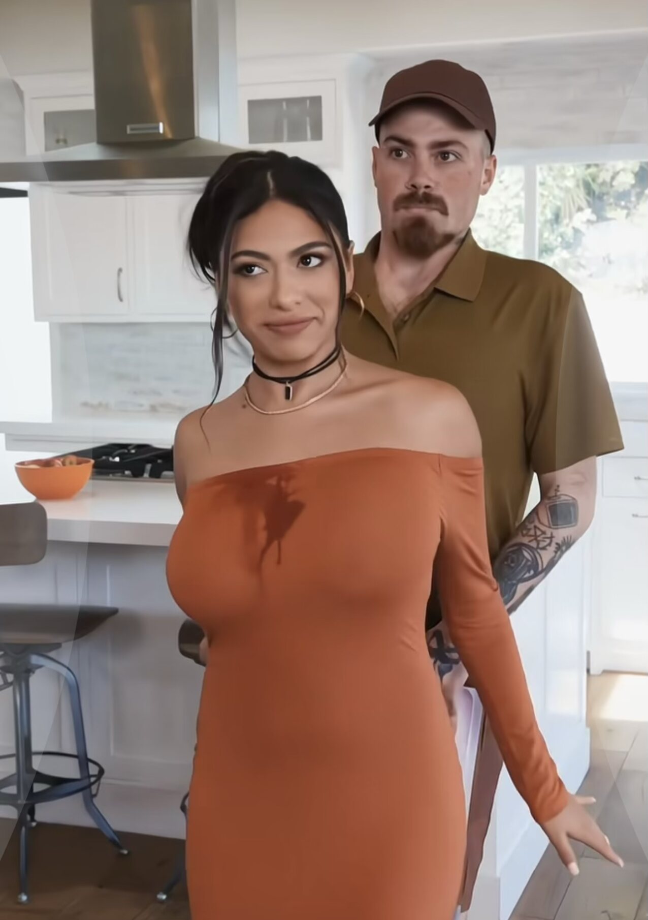kitchen cheating curvy