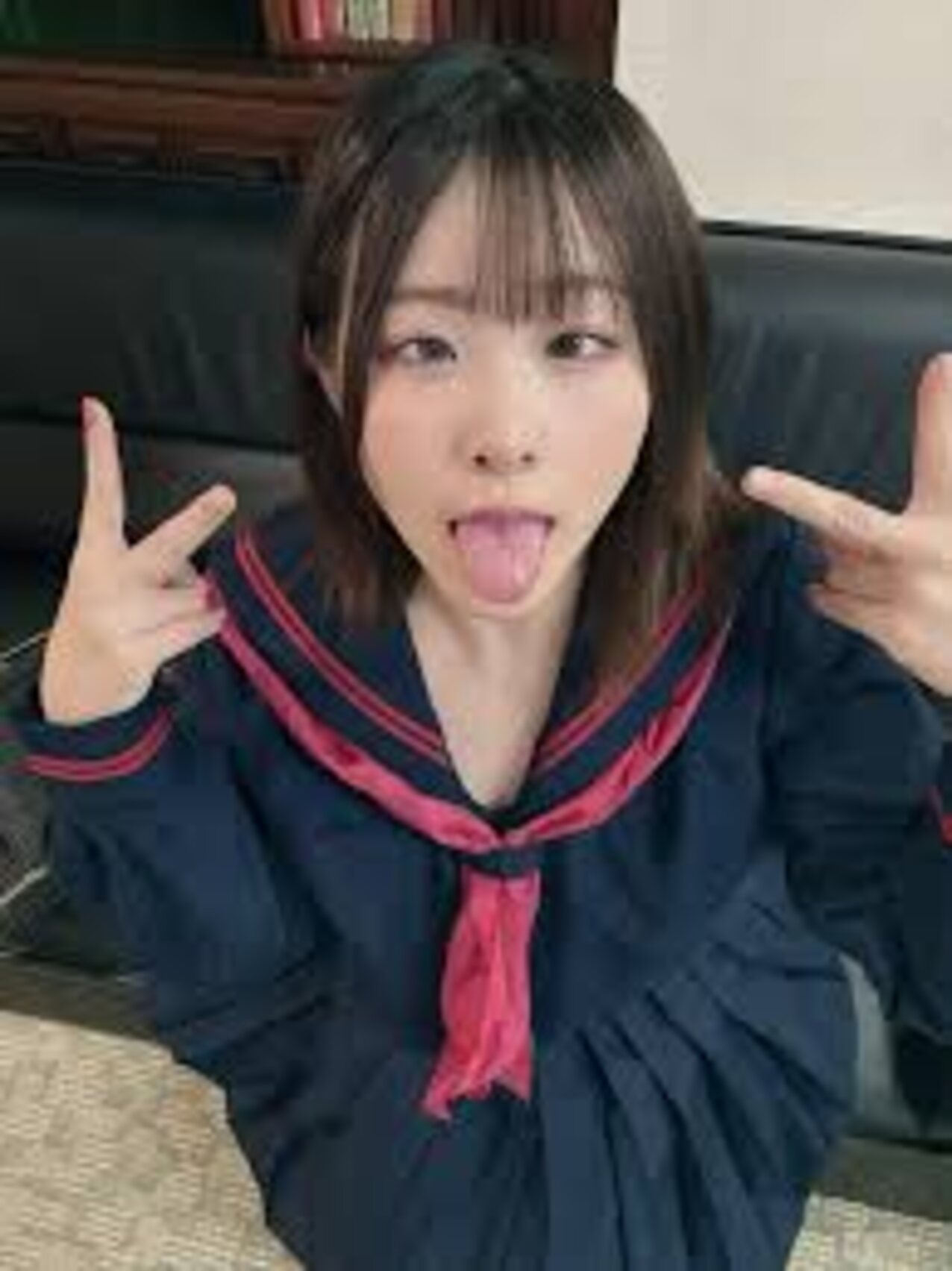 japanese ahegao uniform