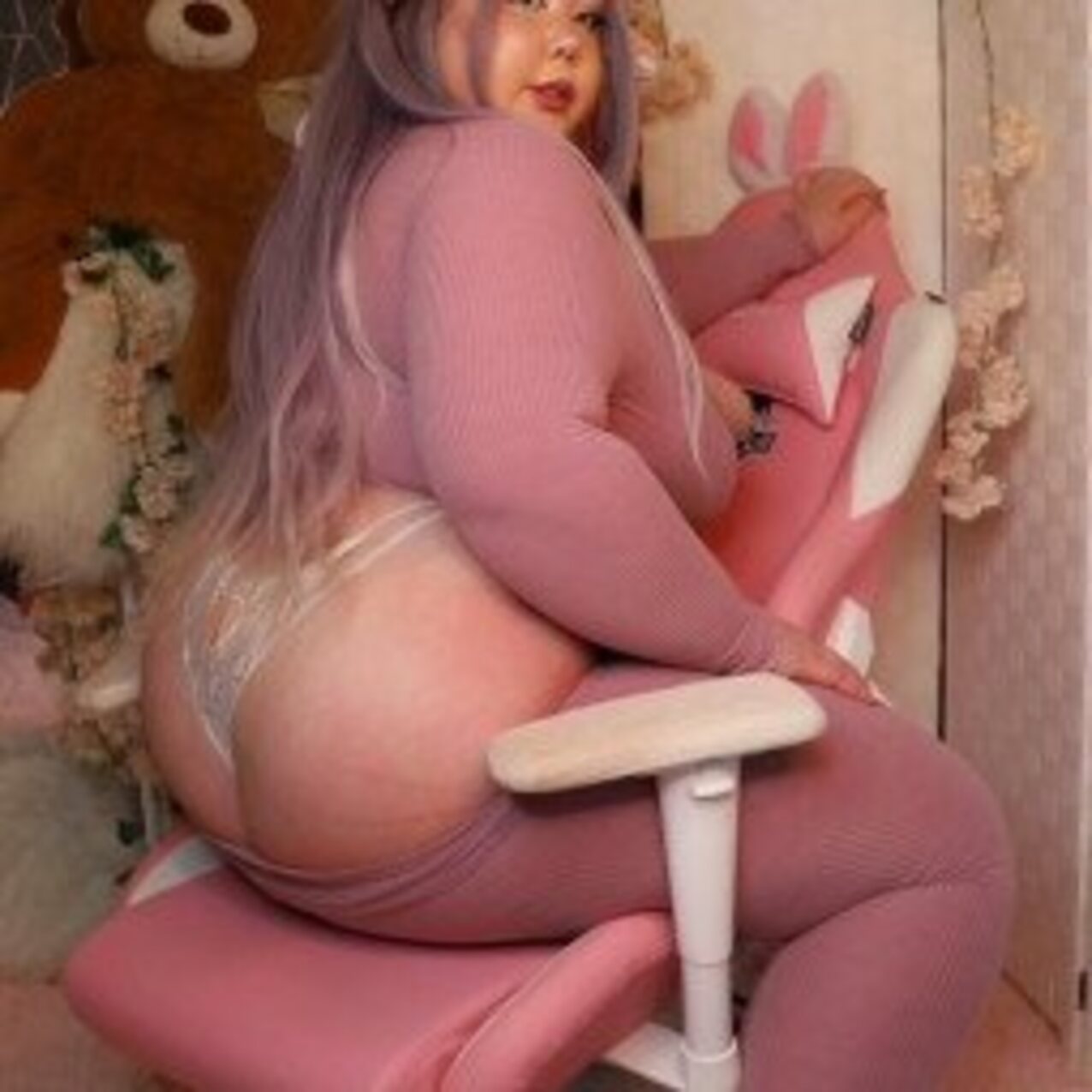 blonde asian huge ass