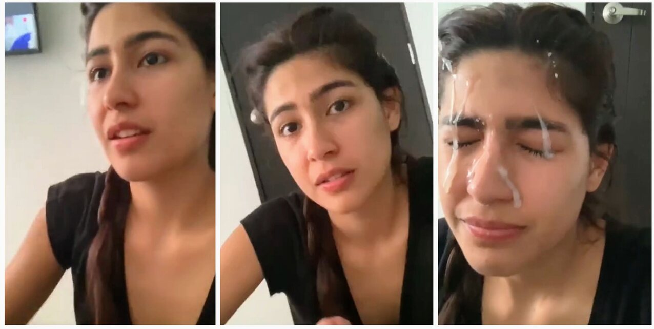 indian handjob face cum