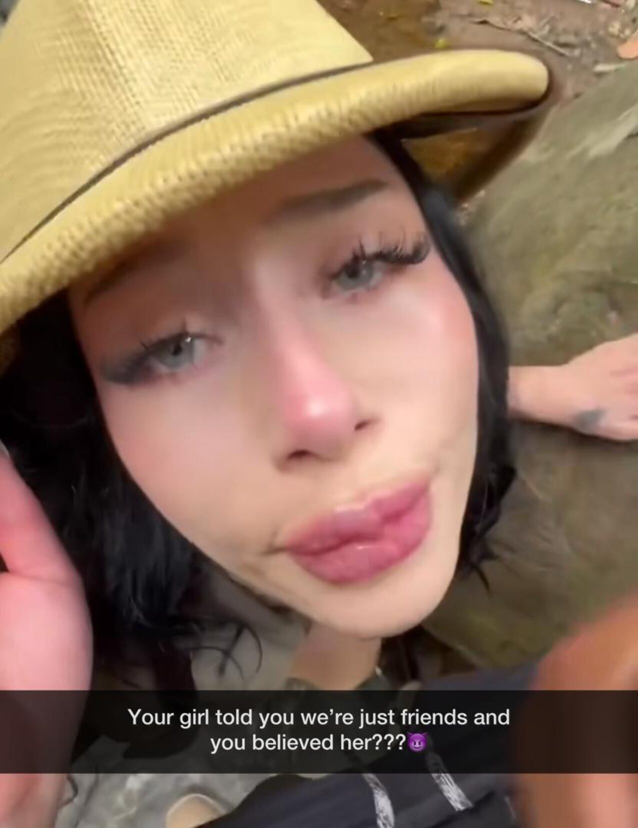 hat blowjob face