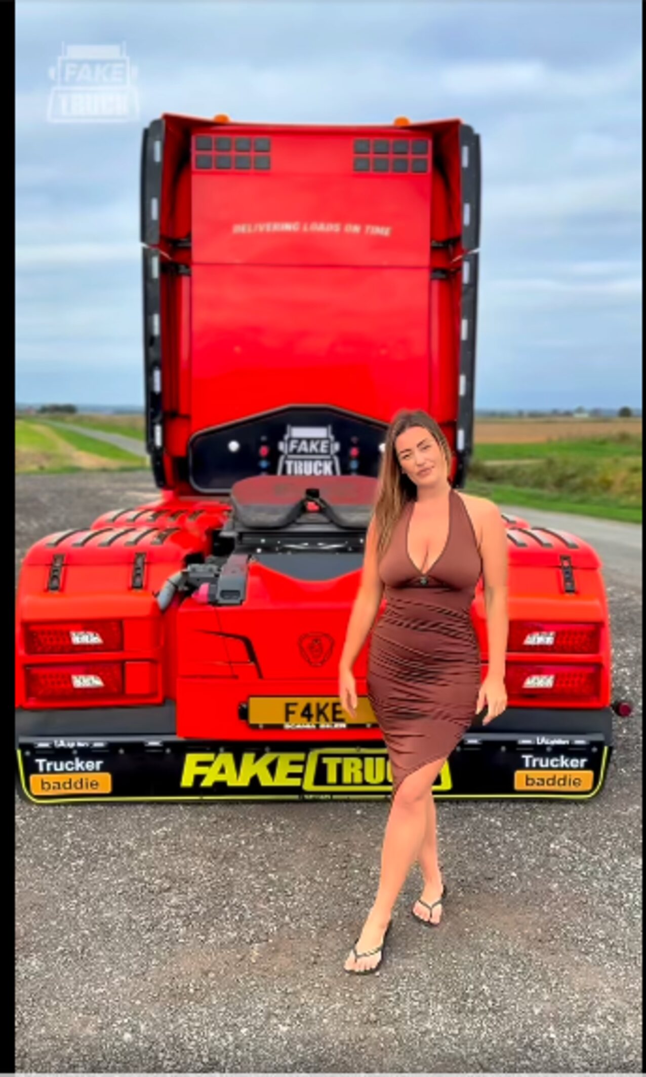 fake truck brunnette b big ass