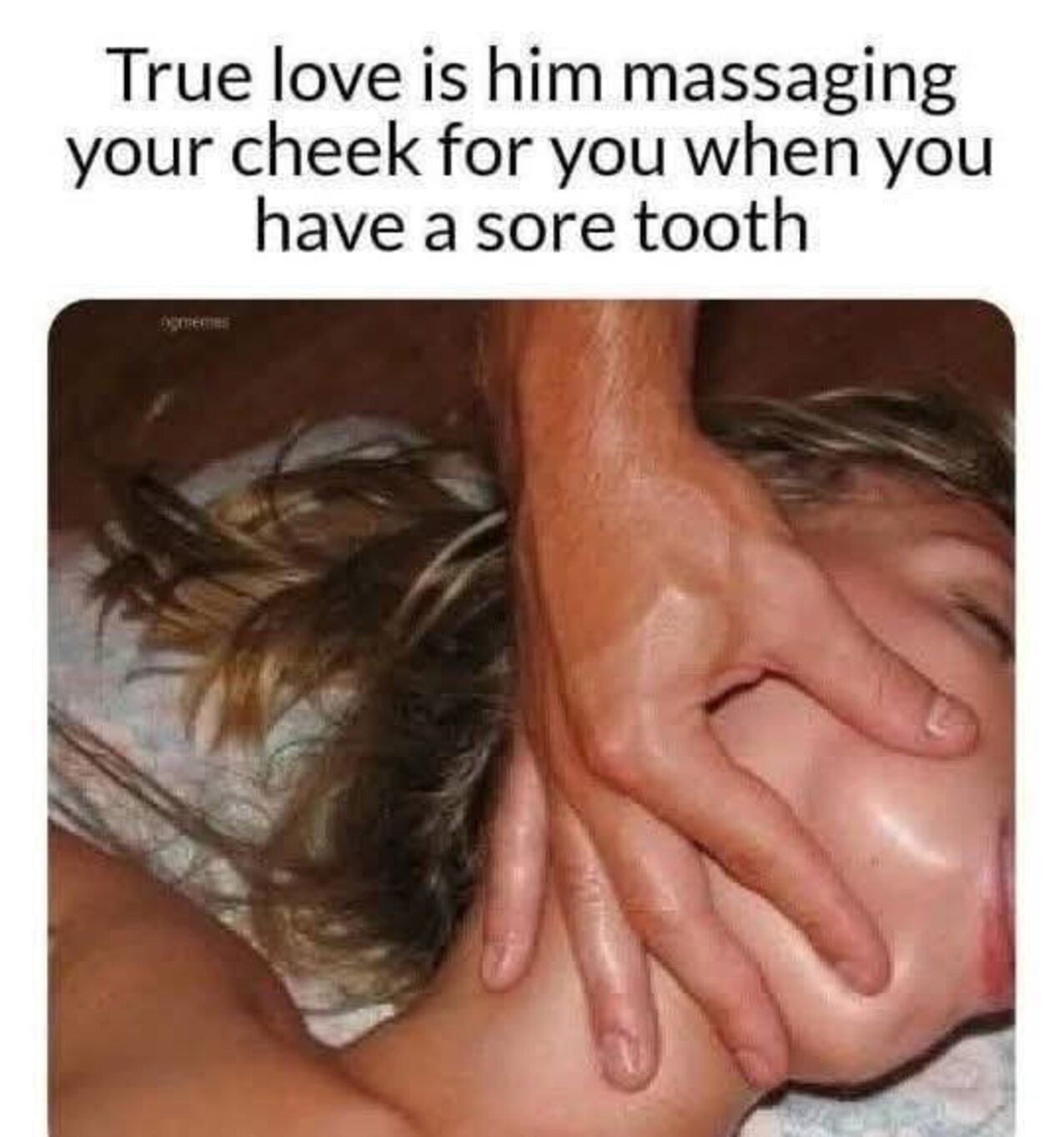 blow cheek pinch
