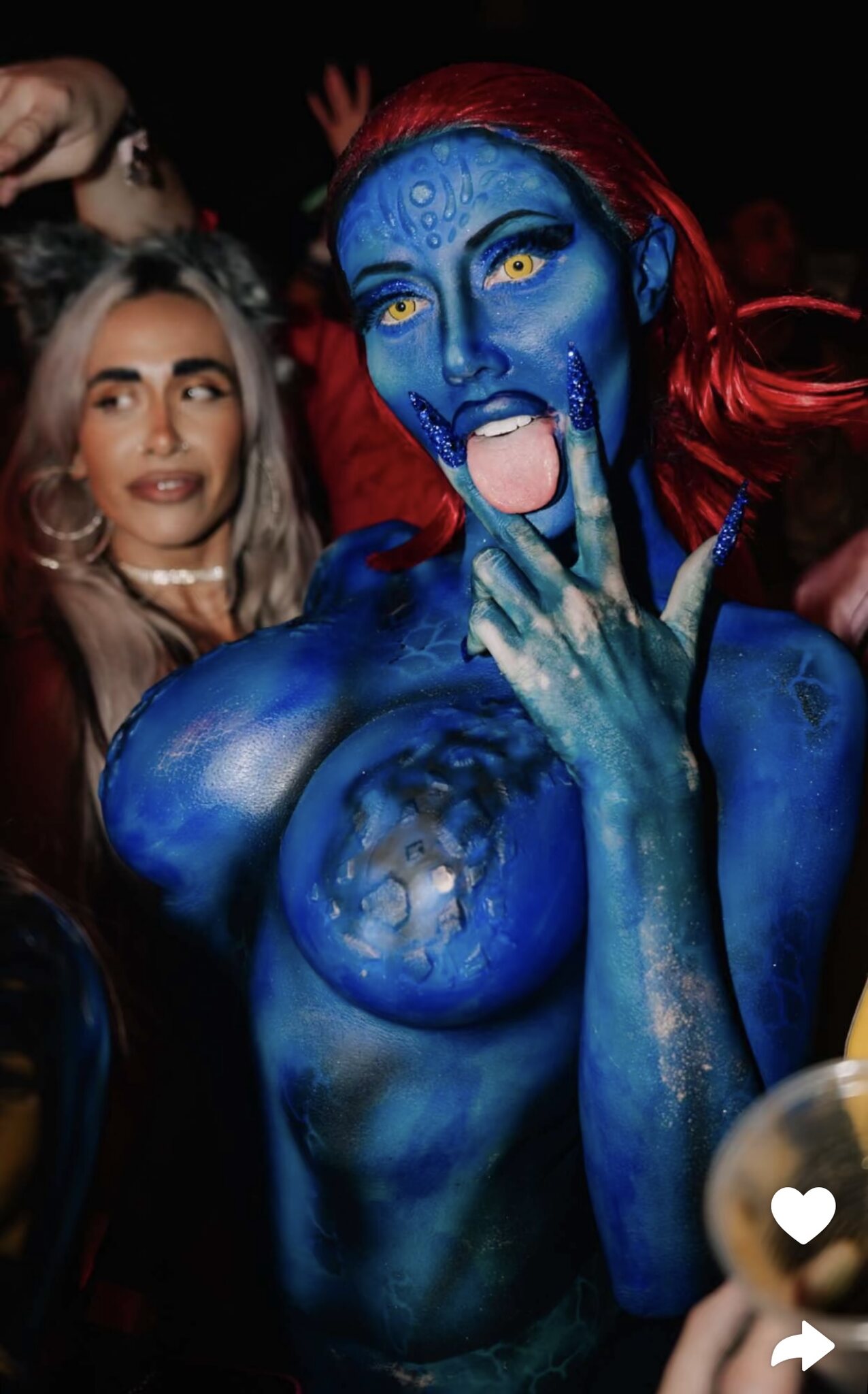mystique big tits sexy