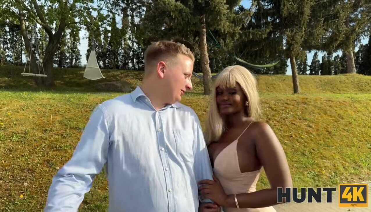 hunt4k ebony interracial