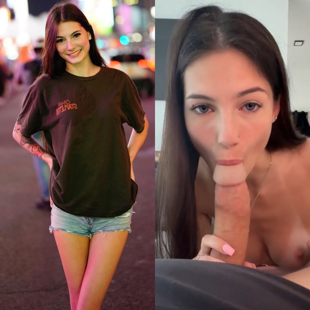 babe blowjob pov