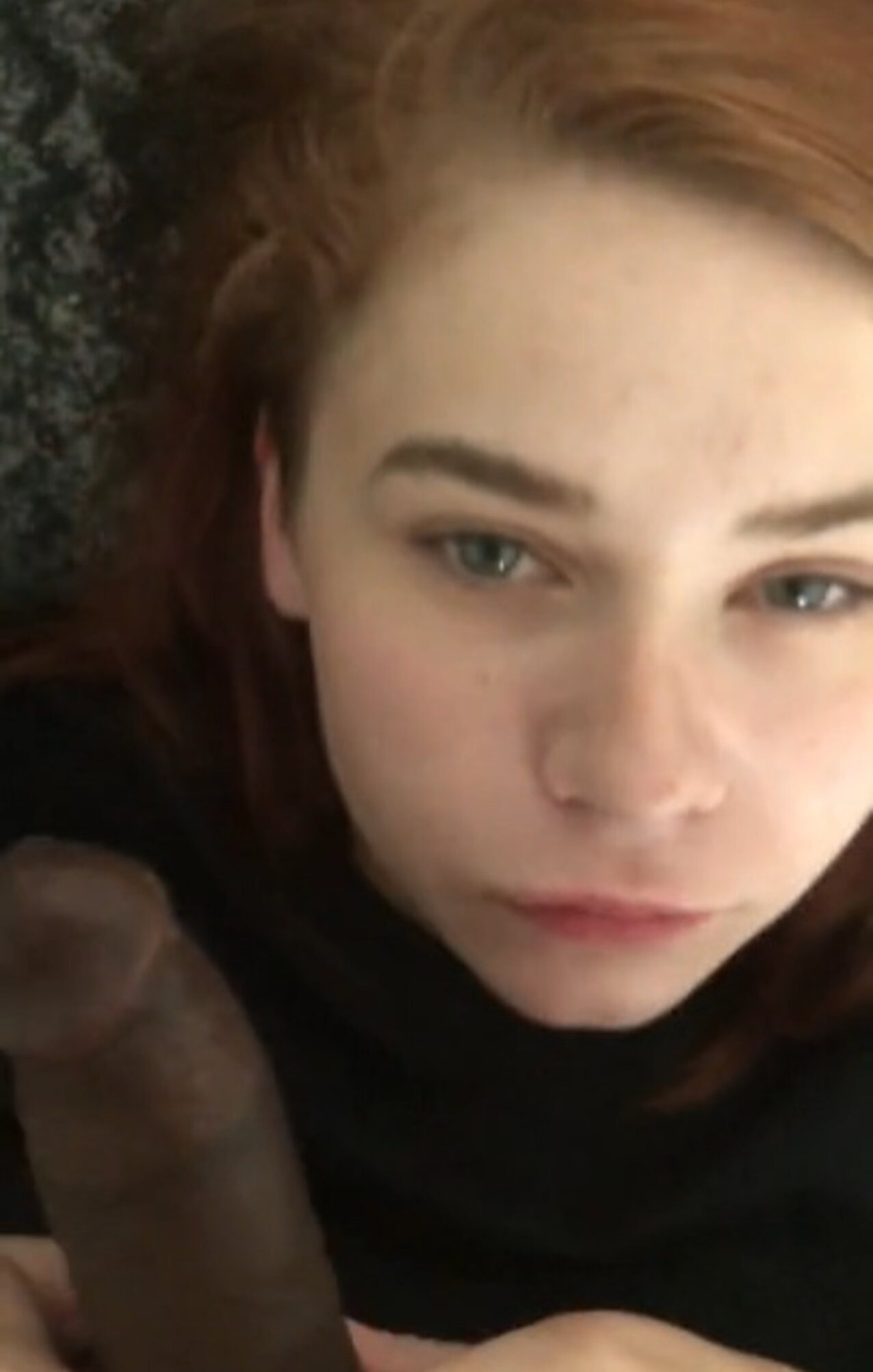 brunette blowjob pov