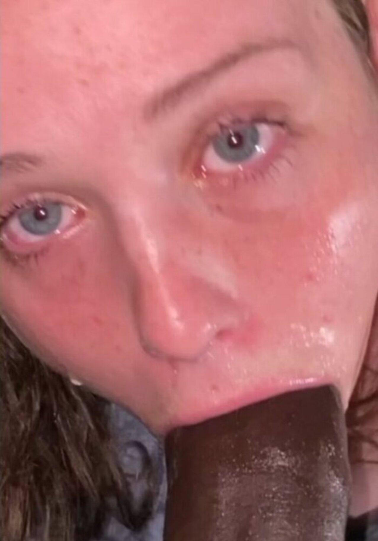 brunette dark hair blowjob