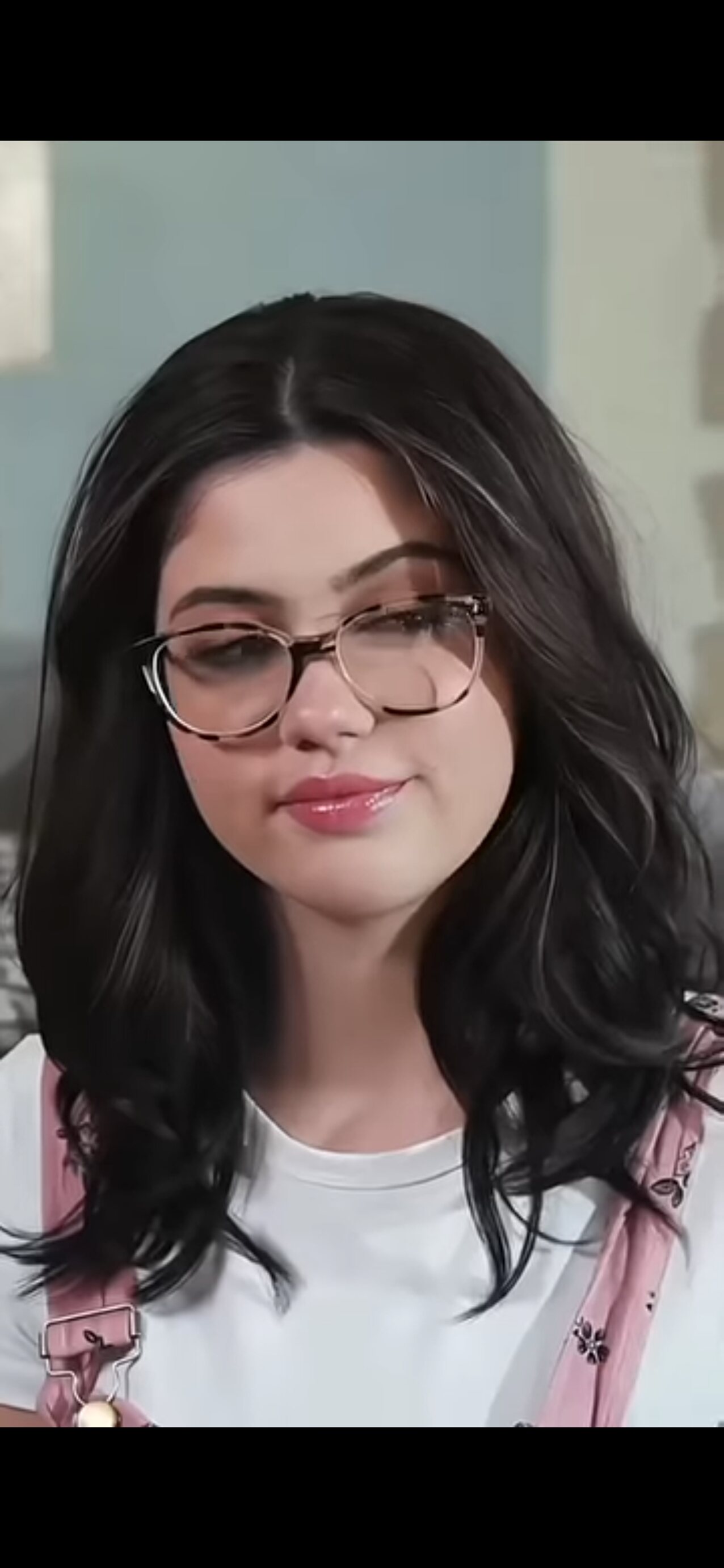 cute glasses dark hair