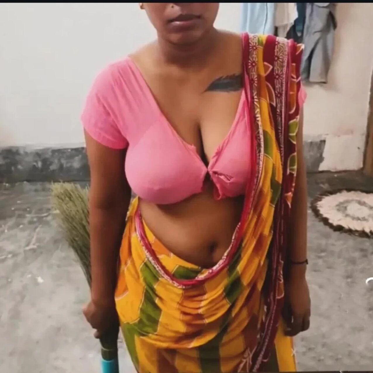 big tits saree milf