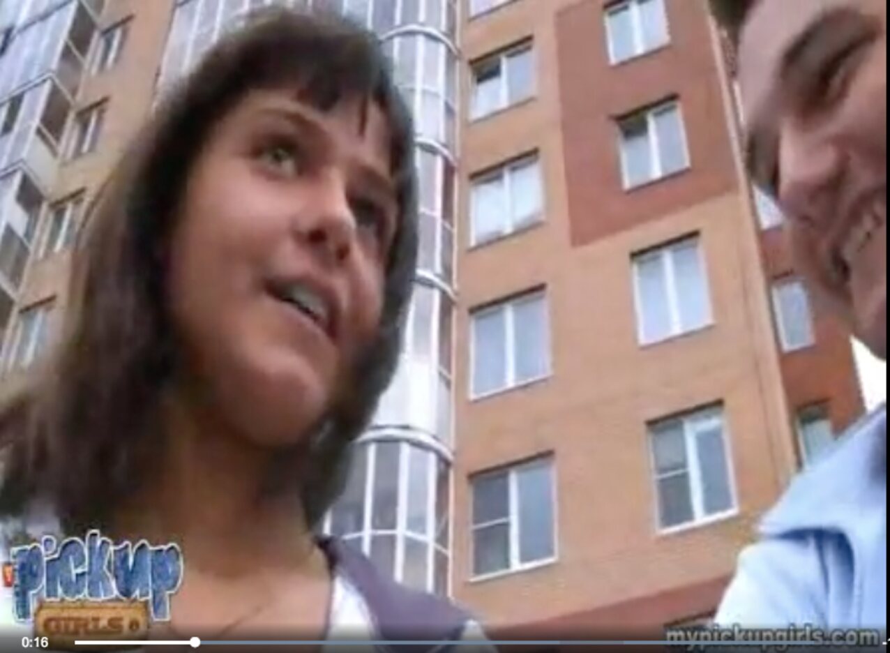 brunette blowjob pickup